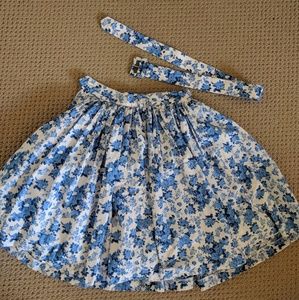 Full swing skirt with matching belt